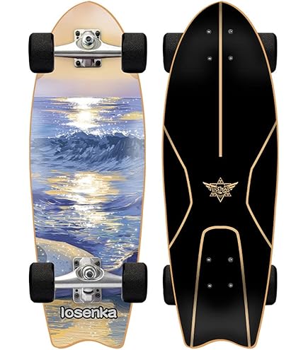 Amazon | ランドサーフィンスケートボード32インチ、7層カナダメープル